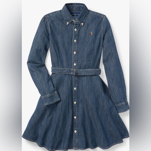 Ralph Lauren Other - Ralph Lauren Blue Denim Shirt Dress